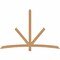 Ekena Millwork Alberta Smooth Timber Gable Bracket, Western Red Cedar, 84"W x 56"H x 1 1/2"D x 3 1/2"F, 16/12 Pitch GBW084X56X0204ALB00SWR - alternate 1